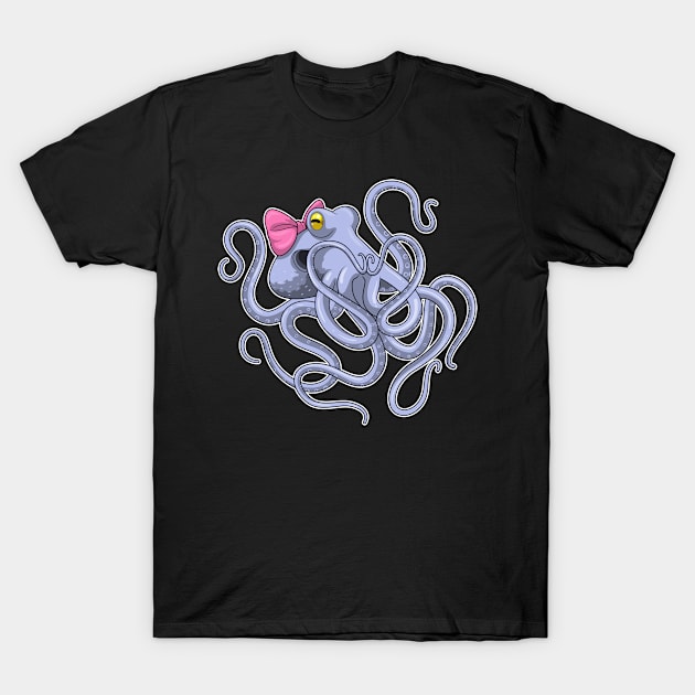 Octopus Ribbon T-Shirt by Markus Schnabel